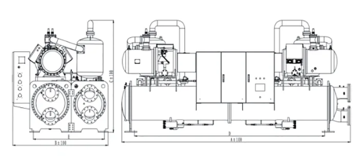 Air-cooled Packaged Scroll Heat Pump